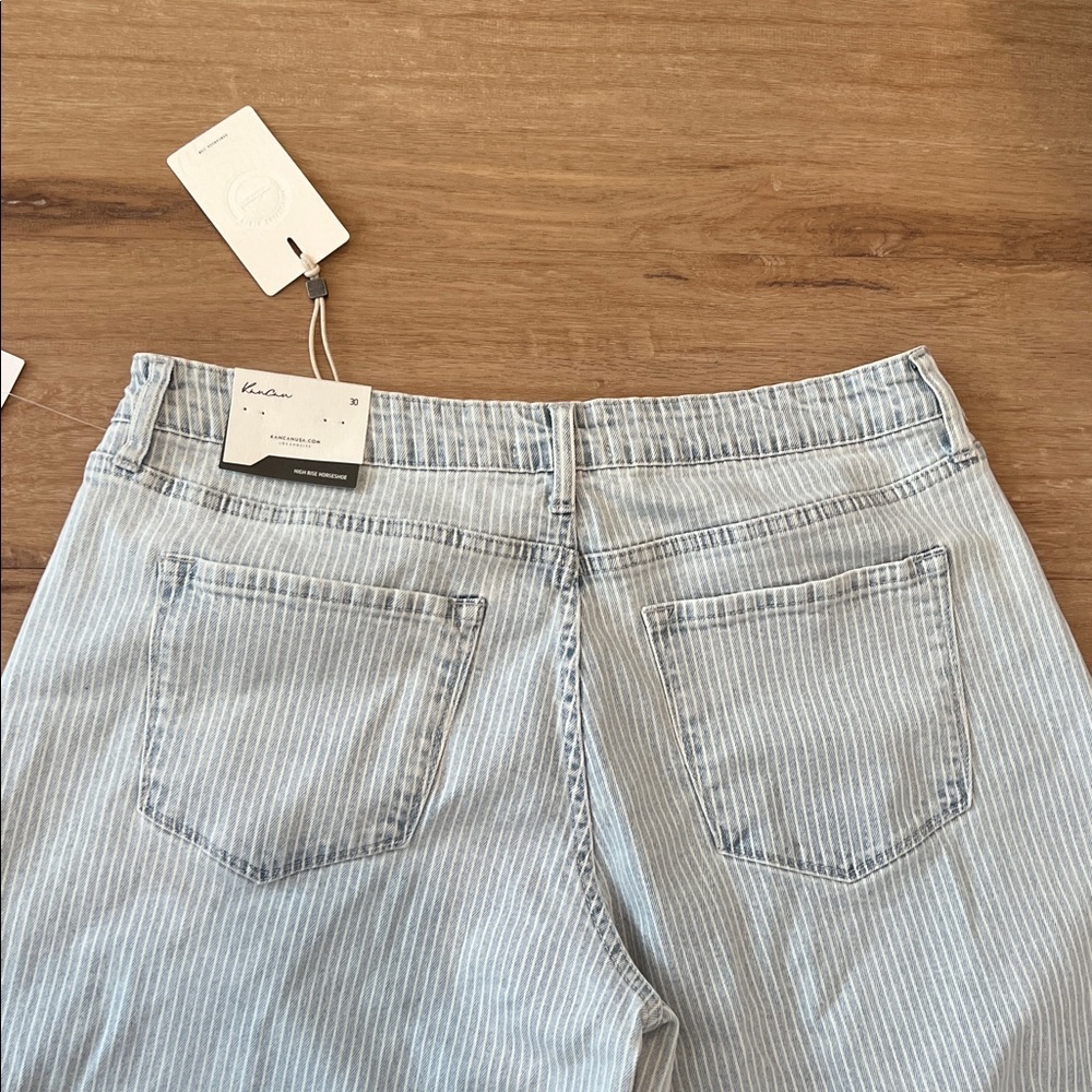 Kancan Horseshoe Striped Stretch Jean Size - 30 NWT - Picture 8 of 11